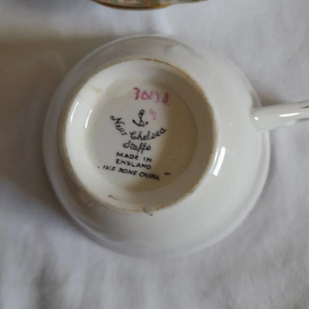 Vintage New Chelsea Staff Teacup Set